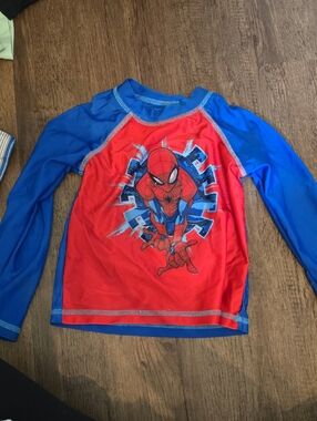 Marvel Kids Red and Blue Spider-Man Rashguard